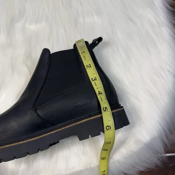 NEW Birkenstock Womens EU 38 E US 7 Nubuck Leather Stalon Chelsea Boots Graphite