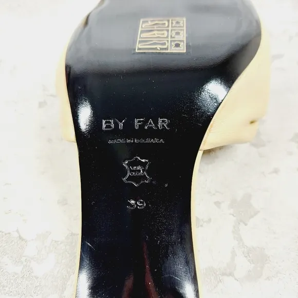 New By Far By Far Square-Toe Knot Slip-On Sandals F161