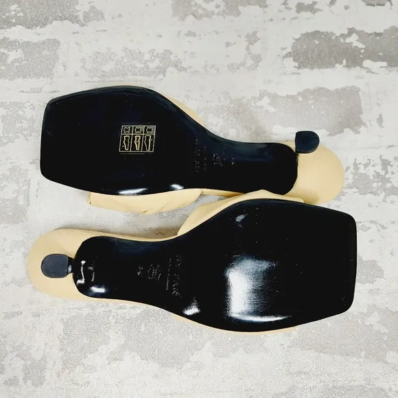New By Far By Far Square-Toe Knot Slip-On Sandals F161