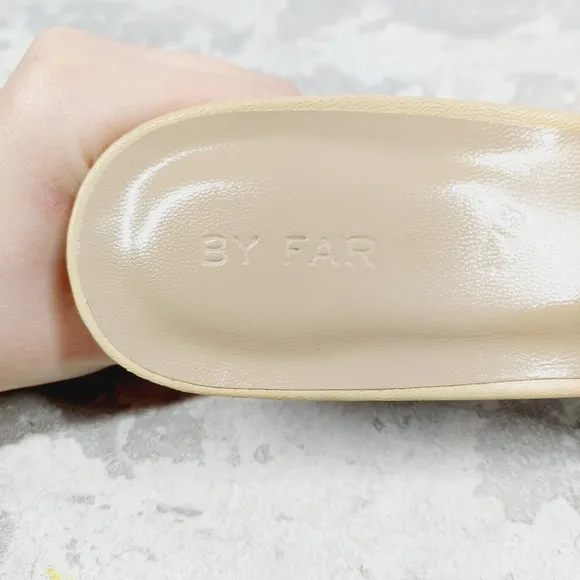 New By Far By Far Square-Toe Knot Slip-On Sandals F161