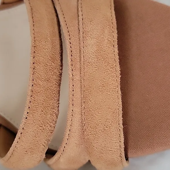NEW Cole Haan Jasmone Espadrille Tan Ankle Strap Wedge Sandals Size 9.5