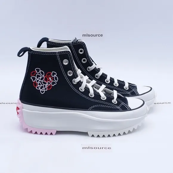 NEW Converse Run Star Hike High Top Platform Sneakers A01598C Black