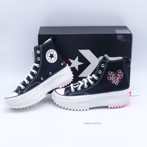 NEW Converse Run Star Hike High Top Platform Sneakers A01598C Black