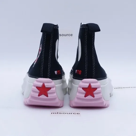 NEW Converse Run Star Hike High Top Platform Sneakers A01598C Black