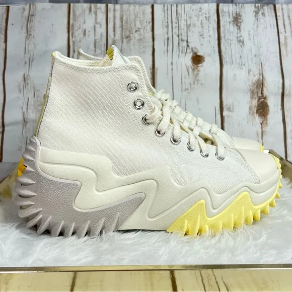 New Converse Run Star Motion Trance Form High Top Egret Platform Sneakers