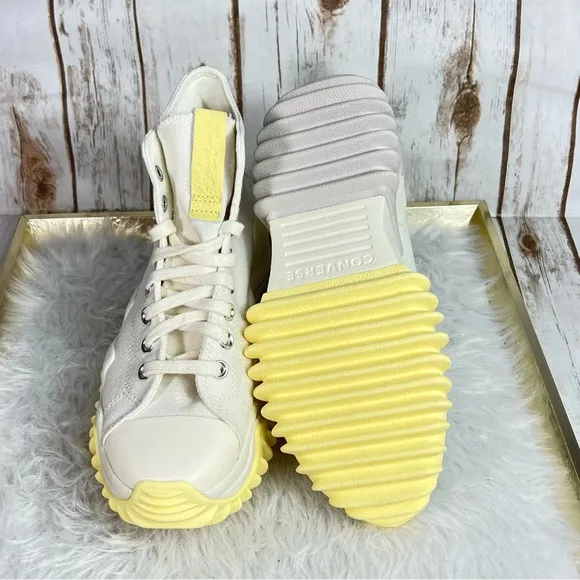 New Converse Run Star Motion Trance Form High Top Egret Platform Sneakers