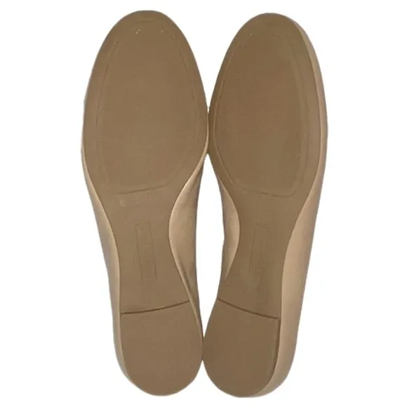 NEW Copper Key Lovely Leather Scalloped Flats in Dark Sierra Tan Size 8.5