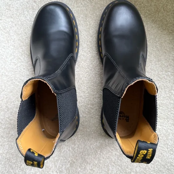 NEW Doc Marten Chelsea boots 2976 yellow stitch