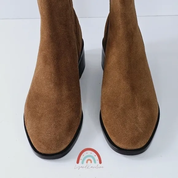 New! Dolce Vita Layton Leather Suede Western Boots