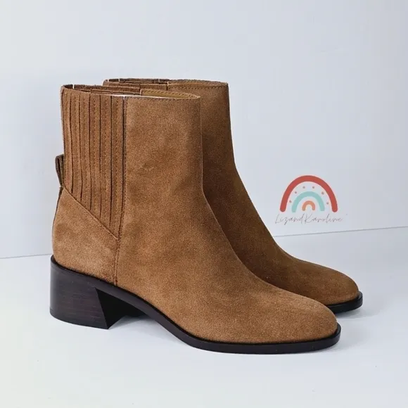 New! Dolce Vita Layton Leather Suede Western Boots