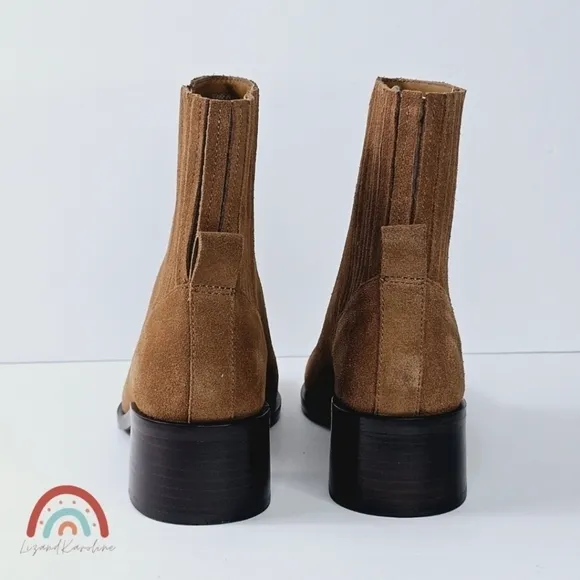 New! Dolce Vita Layton Leather Suede Western Boots