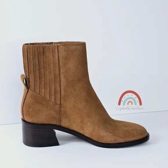 New! Dolce Vita Layton Leather Suede Western Boots