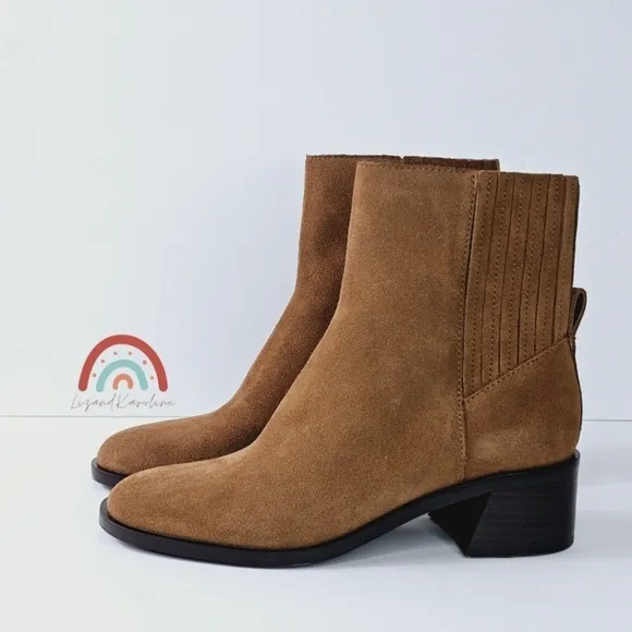 New! Dolce Vita Layton Leather Suede Western Boots