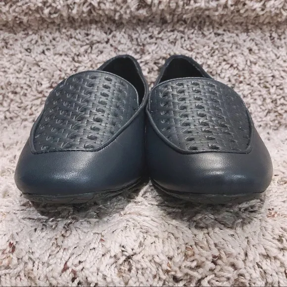 NEW Donald J.Pliner Honey Leather Loafers in Navy, Size 8 No Box Retail $198
