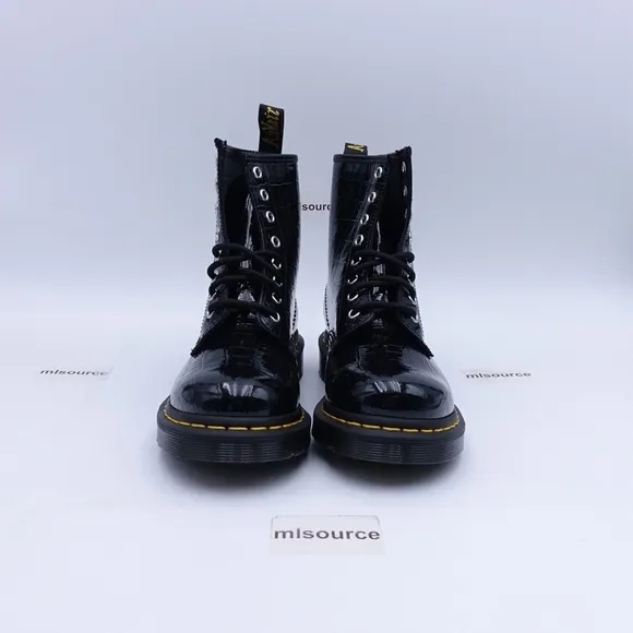 NEW Dr. Martens 1460 Boots 26262001 Patent Leather Crocodile