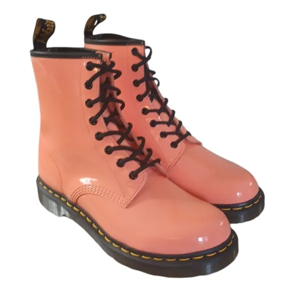 NEW Dr. Marten's Coral Combat Boots Women's size 10