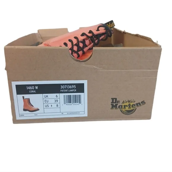 NEW Dr. Marten's Coral Combat Boots Women's size 10