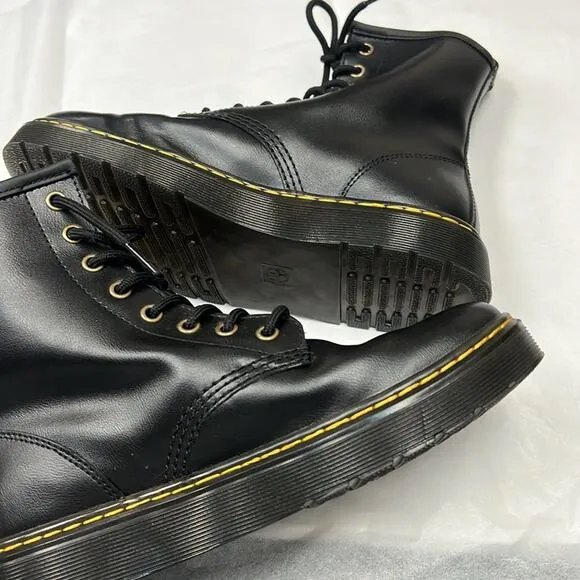 NEW Dr. Martens Zavala 1460 Women's Leather Lace Up Boots Black Combat Boots 7