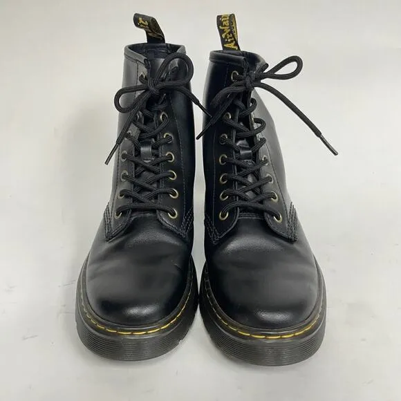 NEW Dr. Martens Zavala 1460 Women's Leather Lace Up Boots Black Combat Boots 7