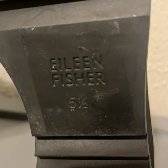 New Eileen Fisher Slate Suede Leather Lilou Wedge Chelsea Boots Size 5.5