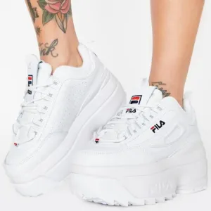 NEW Fila Disruptor II Platform Wedge Sneakers Size 10