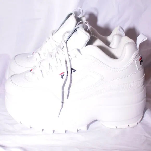 NEW Fila Disruptor II Platform Wedge Sneakers Size 10