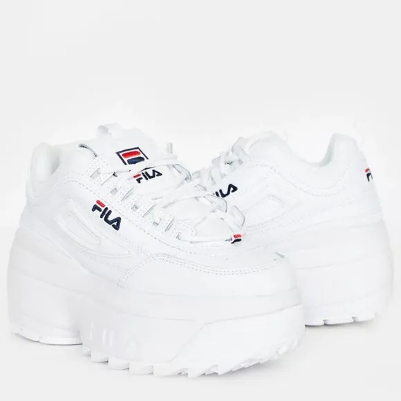 NEW Fila Disruptor II Platform Wedge Sneakers Size 10