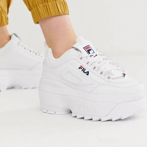NEW Fila Disruptor II Platform Wedge Sneakers Size 10