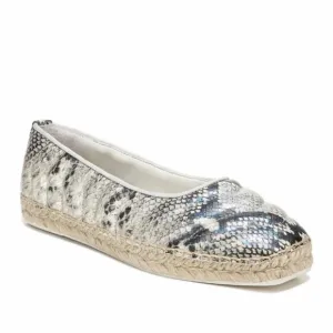 New Franco Sarto Kiya Quilted Espadrille loafer flats RocciaSnake animal puffy