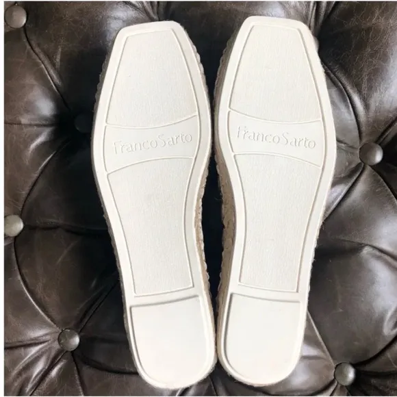 New Franco Sarto Kiya Quilted Espadrille loafer flats RocciaSnake animal puffy