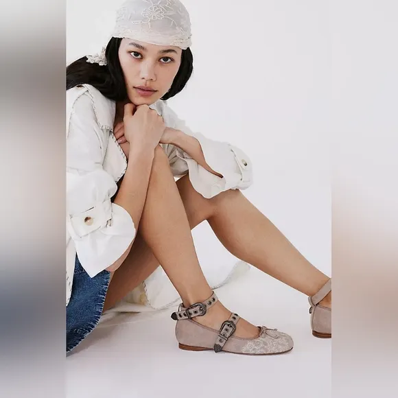 NEW Free People x Jeffrey Campbell x Understated Leather Ballet Flats US 10