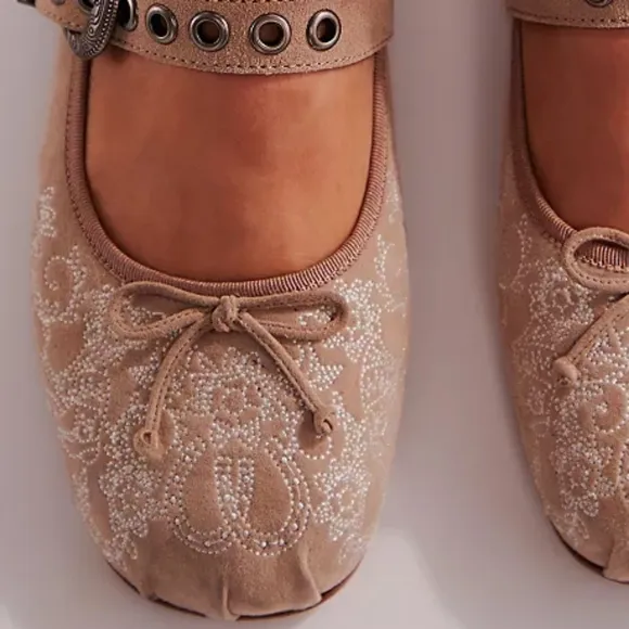 NEW Free People x Jeffrey Campbell x Understated Leather Ballet Flats US 10