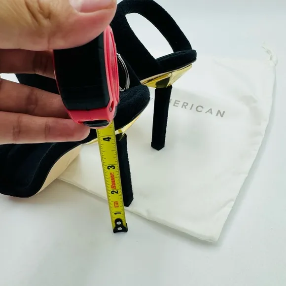 NEW Good American Terry Slip-On High Heeled Sandals Size 9