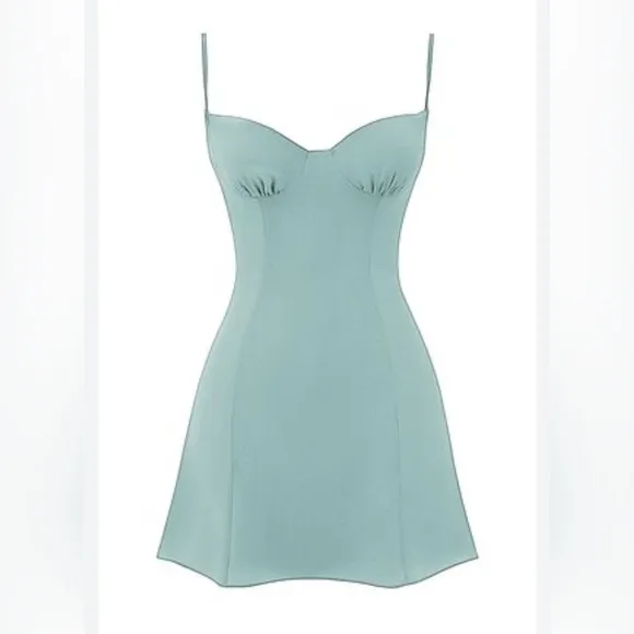 New! House of CB Christina Light Jade Mini Dress Size Small $225