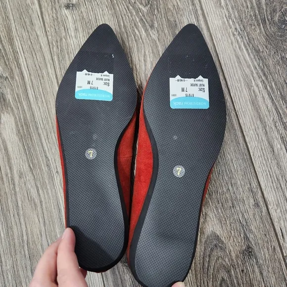 NEW Jeffrey Campbell Rust Suede Flats size 7M