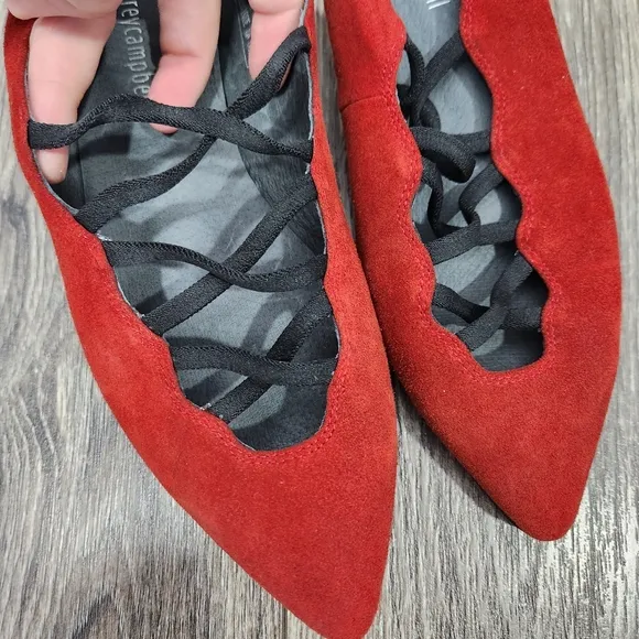 NEW Jeffrey Campbell Rust Suede Flats size 7M