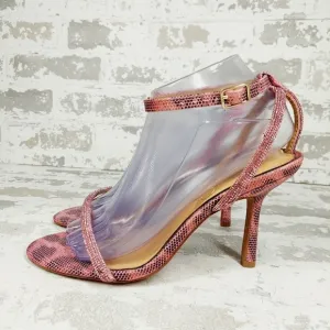 New Jessica Simpson Baharia Rhinestone Shimmer Ankle Strap Pumps Sandals D382