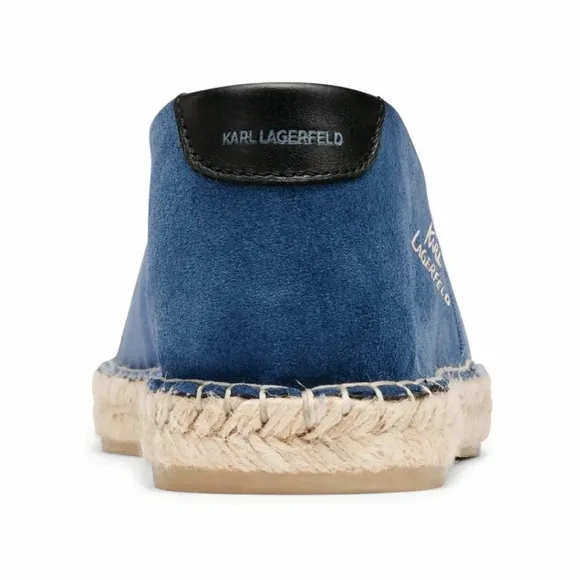 New Karl Lagerfeld MEN'S CANVAS &amp; SUEDE ESPADRILLES