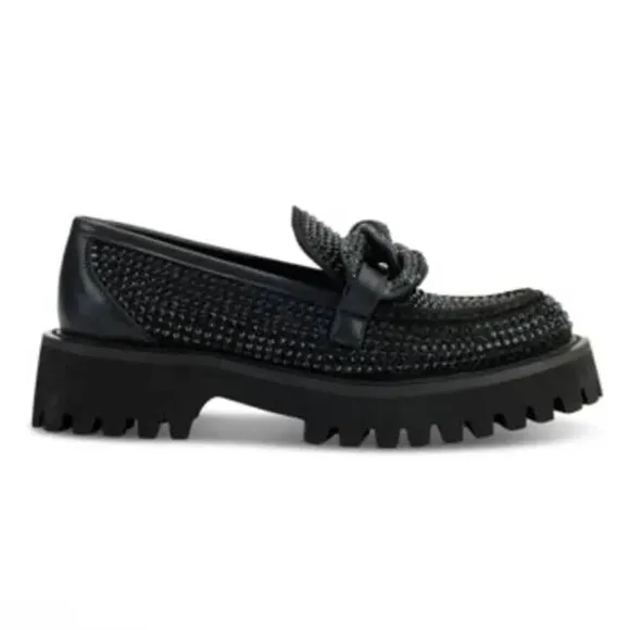 🛍️NEW Karl Lagerfeld Paris Women's Giana Slip-On Embellished Loafer Flats 8.5