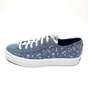 NEW Keds X Sunnylife Collab Rainbow Chambray Triple Kick Sneakers US 7