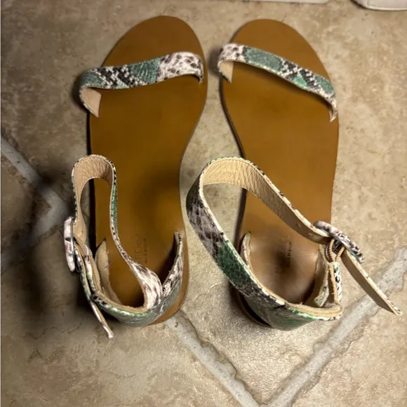 New L’Agence Marcela Ankle Strap Genuine Leather Sandals Minimalist Summer