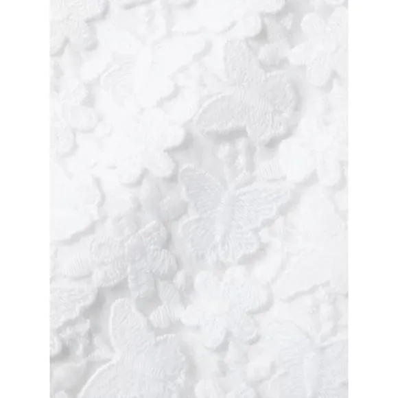 NEW LILLY PULITZER gillian lace maxi slip dress in resort white butterfly garden