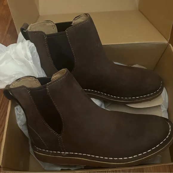 New L.L.Bean Women's Stonington Chelsea Boots, Leather Dark Cocoa Size: 8
