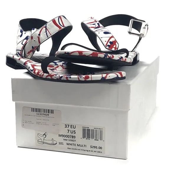 NEW Marc Jacobs Elizabeth Flat Sandals Size 7