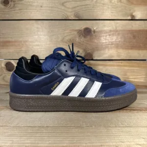 NEW Mens Size 11.5 Adidas Samba XLG “Dark Blue Gum” Low Top Sneakers IE9179 RARE
