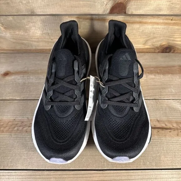 NEW Mens Size 8 Adidas Ultraboost Light “Core Black White” Running Shoes GY9351