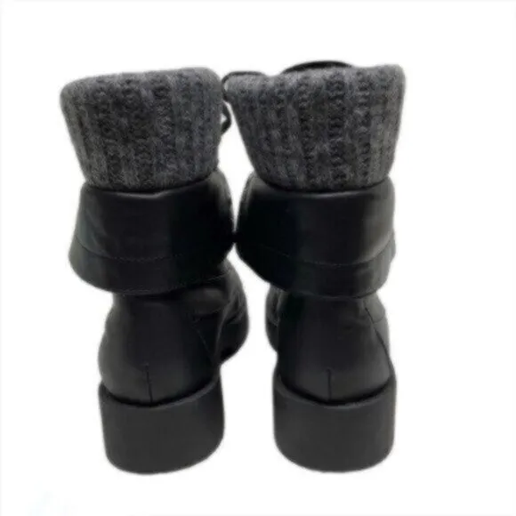 NEW MIA Black Ankle Combat Biker Boots Size 8.5