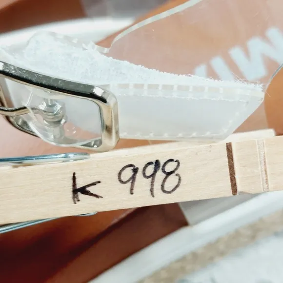 NEW Mia Kids Girls Mabil Brown Clear Strap Buckle Wedge Sandals K998