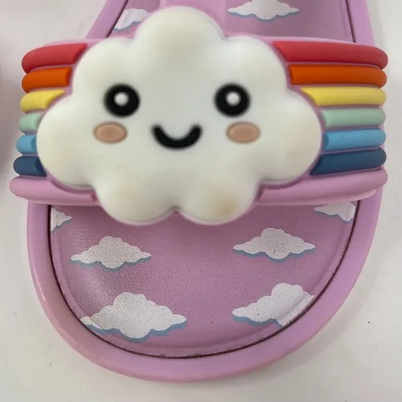 NEW Mini Melissa Rainbow Cloud Sandals Toddler size 8 jellies