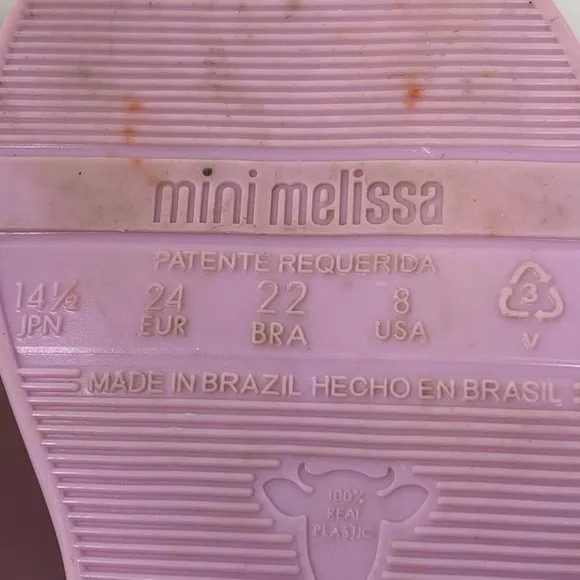 NEW Mini Melissa Rainbow Cloud Sandals Toddler size 8 jellies
